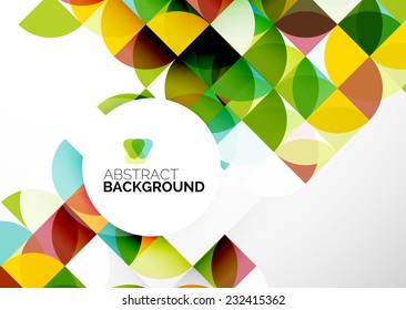 Abstract modern flyer - brochure design template, geometric background