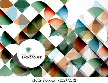 Abstract modern flyer - brochure design template, geometric background