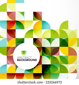 Abstract modern flyer - brochure design template, geometric background