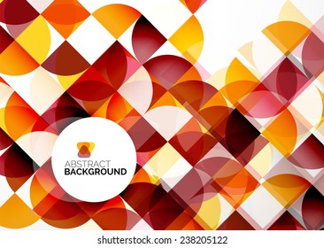 Abstract modern flyer - brochure design template, geometric background
