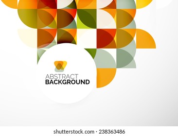 Abstract modern flyer - brochure design template, geometric background