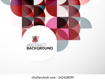 Abstract modern flyer - brochure design template, geometric background