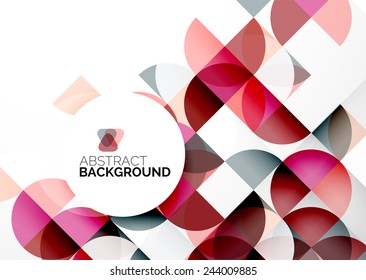 Abstract modern flyer - brochure design template, geometric background