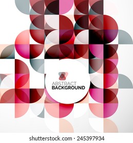 Abstract modern flyer - brochure design template, geometric background