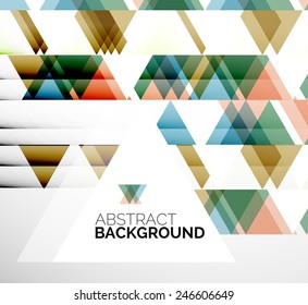 Abstract modern flyer - brochure design template, geometric background