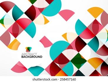 Abstract modern flyer - brochure design template, geometric background