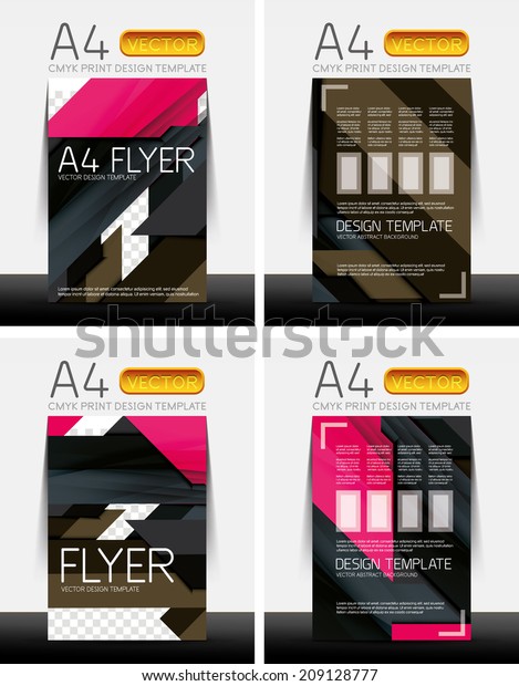 Abstract Modern Flyer Brochure Design Templates Stock Vector Royalty Free