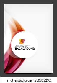 Abstract modern flyer - brochure template. Business web page, application background