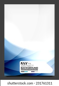 Abstract modern flyer - brochure template. Business web page, application background