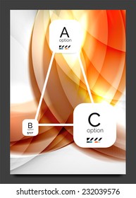 Abstract modern flyer - brochure template. Business web page, application background