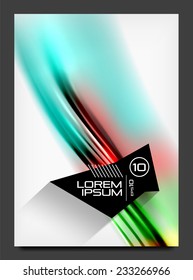 Abstract modern flyer - brochure template. Business web page, application background