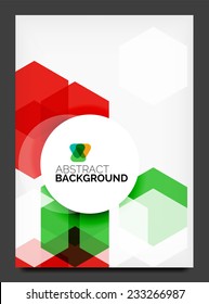 Abstract modern flyer - brochure template. Business web page, application background