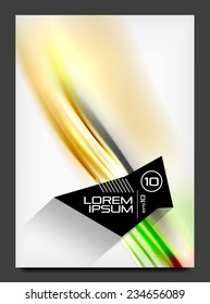 Abstract modern flyer - brochure template. Business web page, application background