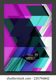 Abstract modern flyer - brochure template. Business web page, application background