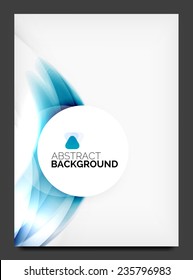 Abstract modern flyer - brochure template. Business web page, application background