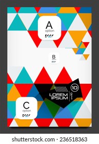 Abstract modern flyer - brochure template. Business web page, application background