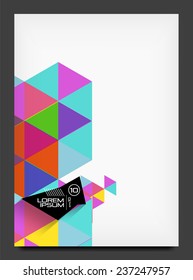 Resumen del folleto moderno - plantilla de folleto. página web de negocios, fondo de aplicación