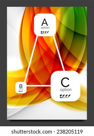 Abstract modern flyer - brochure template. Business web page, application background