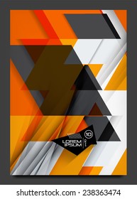 Abstract modern flyer - brochure template. Business web page, application background