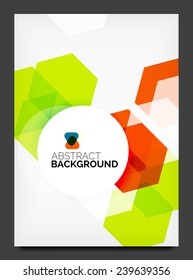 Abstract modern flyer - brochure template. Business web page, application background