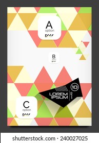 Abstract modern flyer - brochure template. Business web page, application background