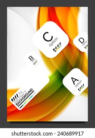 Abstract modern flyer - brochure template. Business web page, application background