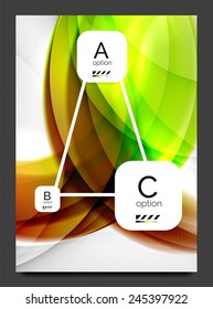 Abstract modern flyer - brochure template. Business web page, application background