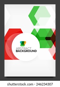 Abstract modern flyer - brochure template. Business web page, application background