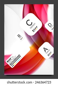 Abstract modern flyer - brochure template. Business web page, application background