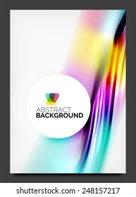 Abstract modern flyer - brochure template. Business web page, application background