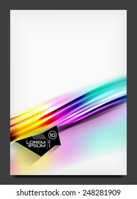 Abstract modern flyer - brochure template. Business web page, application background