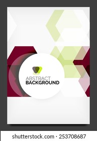 Abstract modern flyer - brochure template. Business web page, application background
