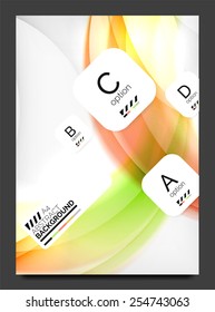 Abstract modern flyer - brochure template. Business web page, application background