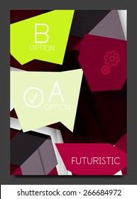 Abstract modern flyer - brochure template. Business web page, application background
