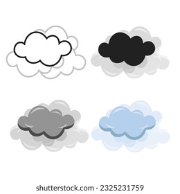 Abstract Modern Foggy Weather Silhouette Illustration, can be used for business designs, presentation designs or any suitable designs.