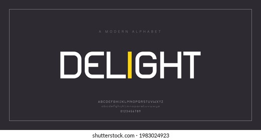 Abstract modern font for logo, sport, fashion. future digital typeface