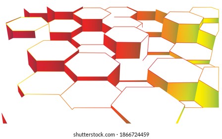abstract modern in the form of a honeycomb for your design