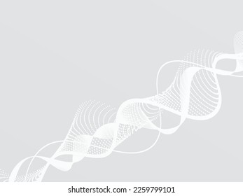 Resumen De Fondo Moderno De Marco Con Líneas De Onda Blanca. Fondo tecnológico. Vector