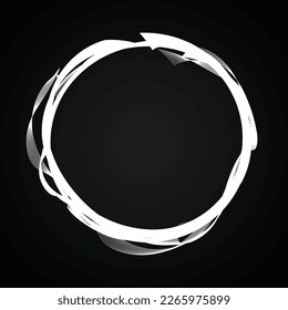 Abstrakter, moderner Rahmenhintergrund mit Weißen Kreissäulen. Technologie-Hintergrund. Vektorgrafik