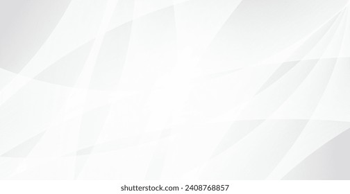 Abstract Modern Frame Background With White Wave Lines. Technology Backdrop. Vector