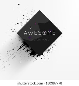 Abstract modern frame for business futuristic design, eps10 vector illustration