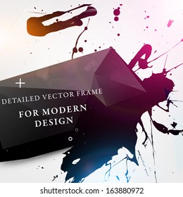 Abstract modern frame for business futuristic design, eps10 vector illustration