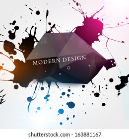 Abstract modern frame for business futuristic design, eps10 vector illustration
