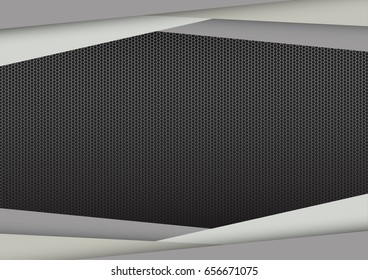 abstract modern frame, gray geometric Design Background, vector illustration.
