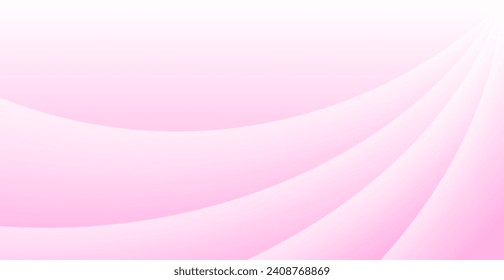 Abstract Modern Frame Pink Pattern Background With White Wave Lines. Technology Backdrop. Vector