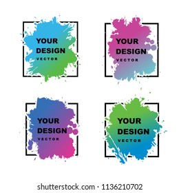 Abstract Modern Frame Vector Banner
