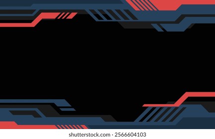 Abstract modern futuristic border blank background