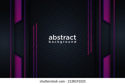 Abstract modern futuristic dark background with line purple gradient