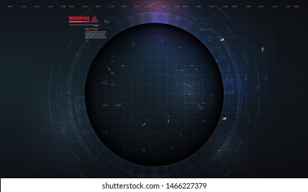 Abstract modern futuristic, engineering, science, technology background. Hi tech digital connect, communication, high technology concept. Innovation background Circle empty space for your text. Vector