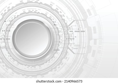 Abstract modern futuristic, engineering, science, technology background. Hi-tech digital connect, communication concept in EPS10 vector illustration.